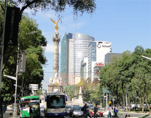 Mxico DF, Avenida Paseo de la Reforma - Plaza de las tres culturas - Tlatelolco