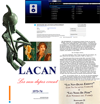 Jacques Lacan, "Les non dupes errent - Les noms du père", grupo de Estudio Michel Sauval 2025